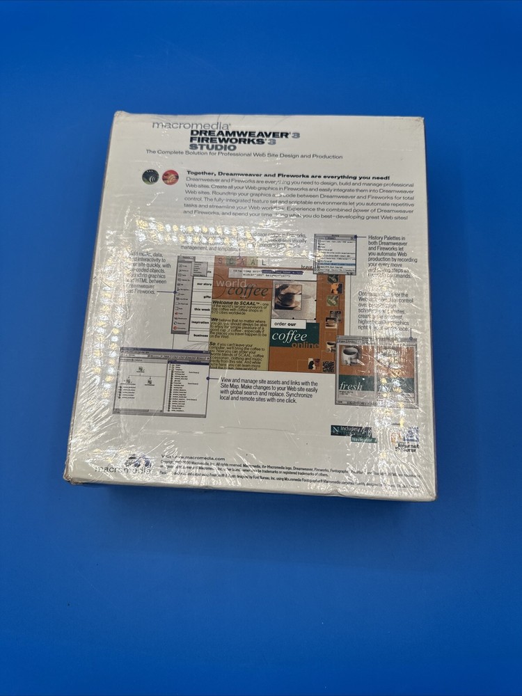 Macromedia Dreamweaver Fireworks Studio Sealed