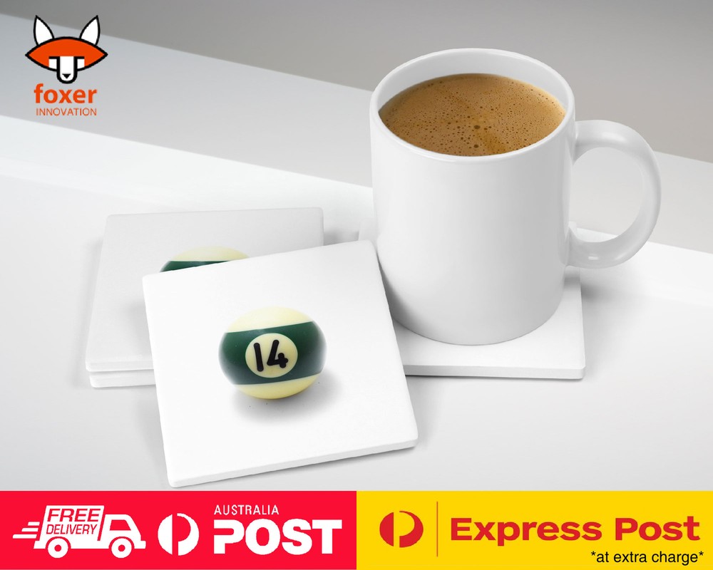COASTER COFFEE DRINKING MAT|SNOOKER POOL TABLE BALLS 16