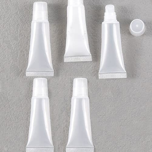 Refillable Lip Gloss Tubes and Travel Toothpaste Containers - 10ml 5 Pack