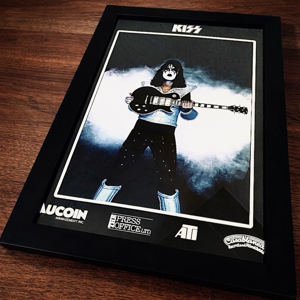 11x17 Framed Poster Kiss Ace Frehley Casablanca Photoshoot Aucoin