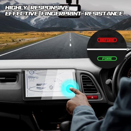 Car Screen Protector, Touchscreen Protector Film, 10.1inches Transparent HD