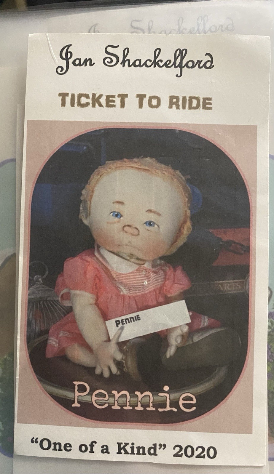 Jan Shackelford Ticket To Ride Baby Girl Doll