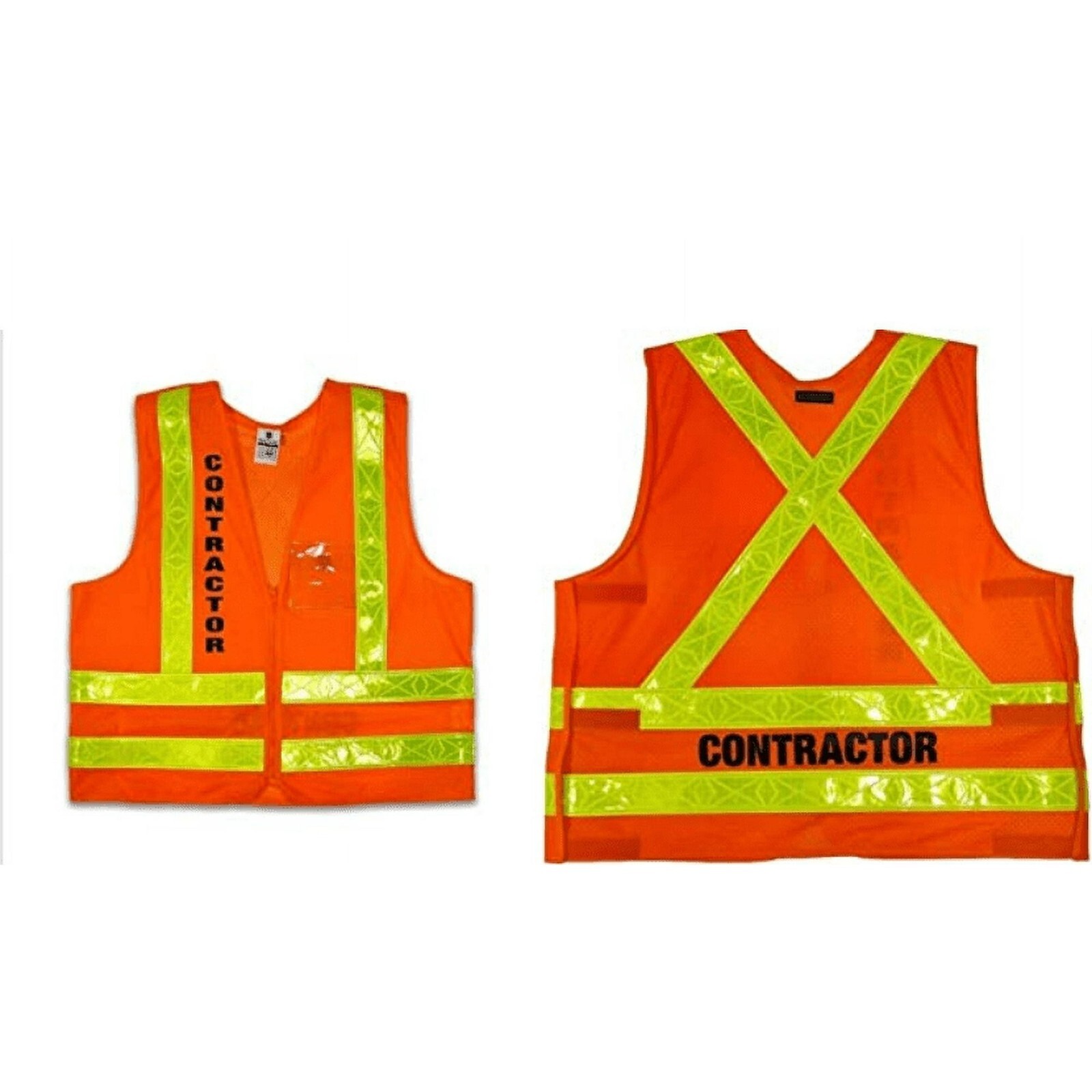 NYCTA Style Contractor Safety Vest 5 Point Breakaway New
