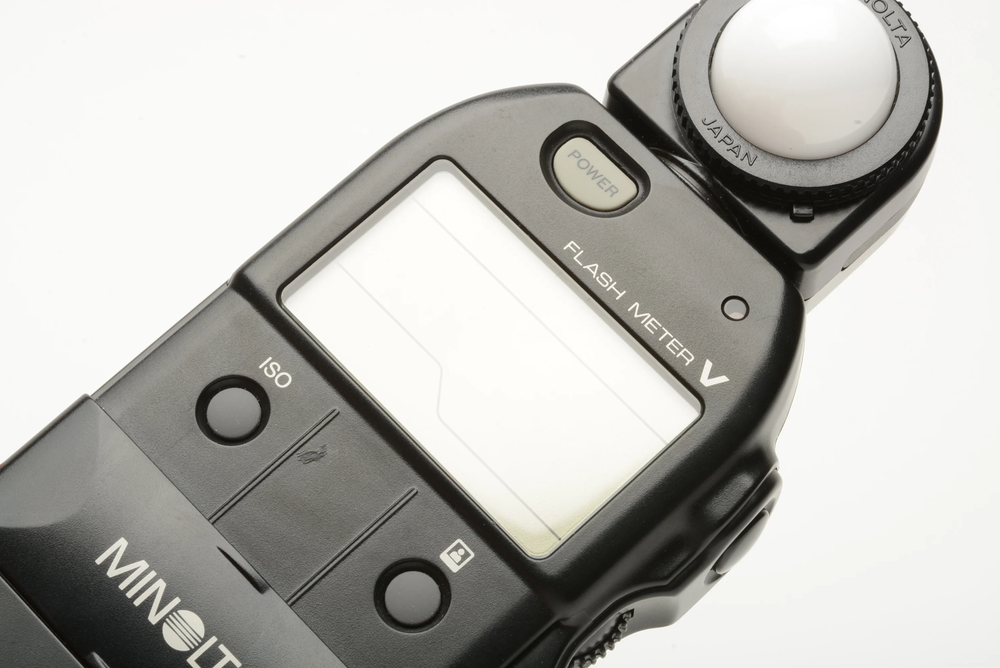 Minolta Flashmeter V Digital digital light meter, case, + flat dffuser