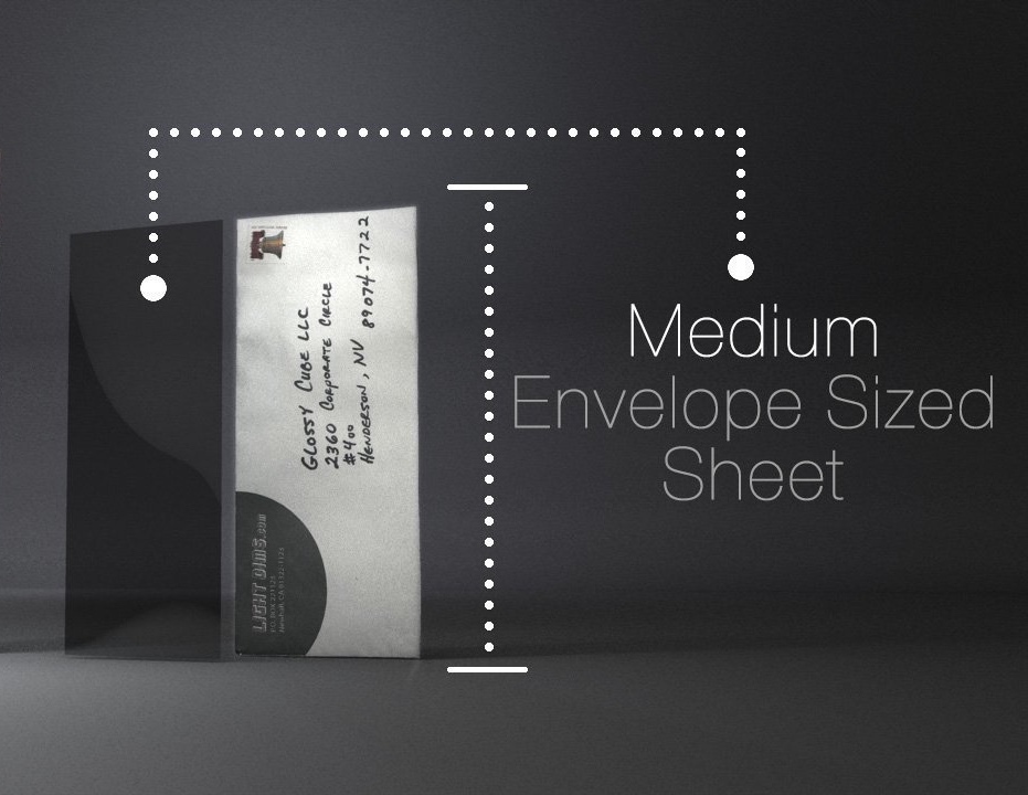 LightDims Sheet Black Out Edition Medium Size Customizable minimal Packaging