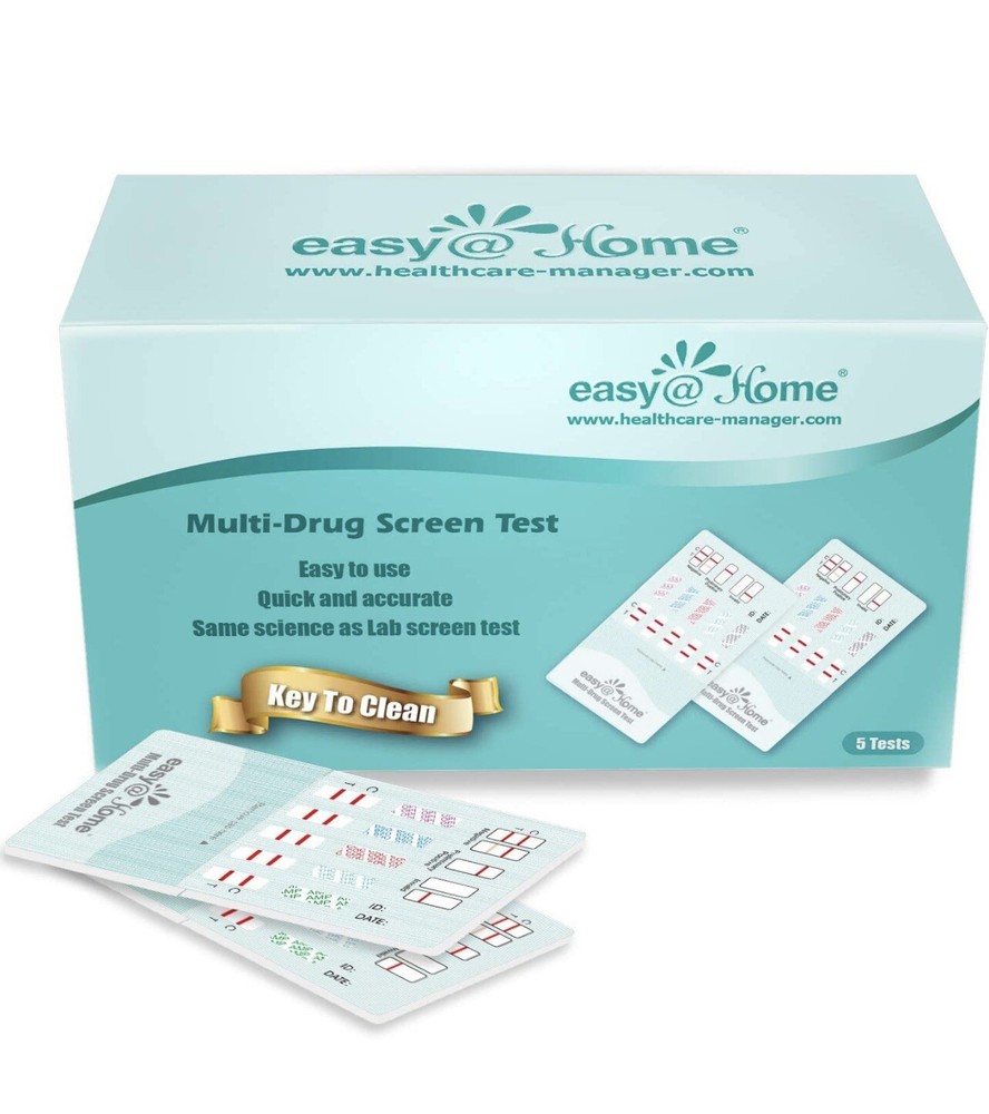 10 Panel Instant Drug Test Kits, Testing Marijuana (THC) 5 Count ( 4 Boxes)