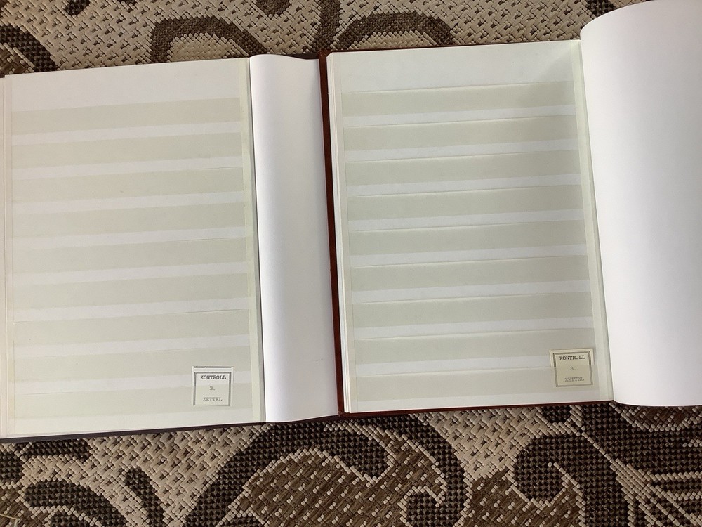 Stamp Album Binder Empty KONTROLL Vintage Lot Of Two NEW 8 Double Sided Per Book