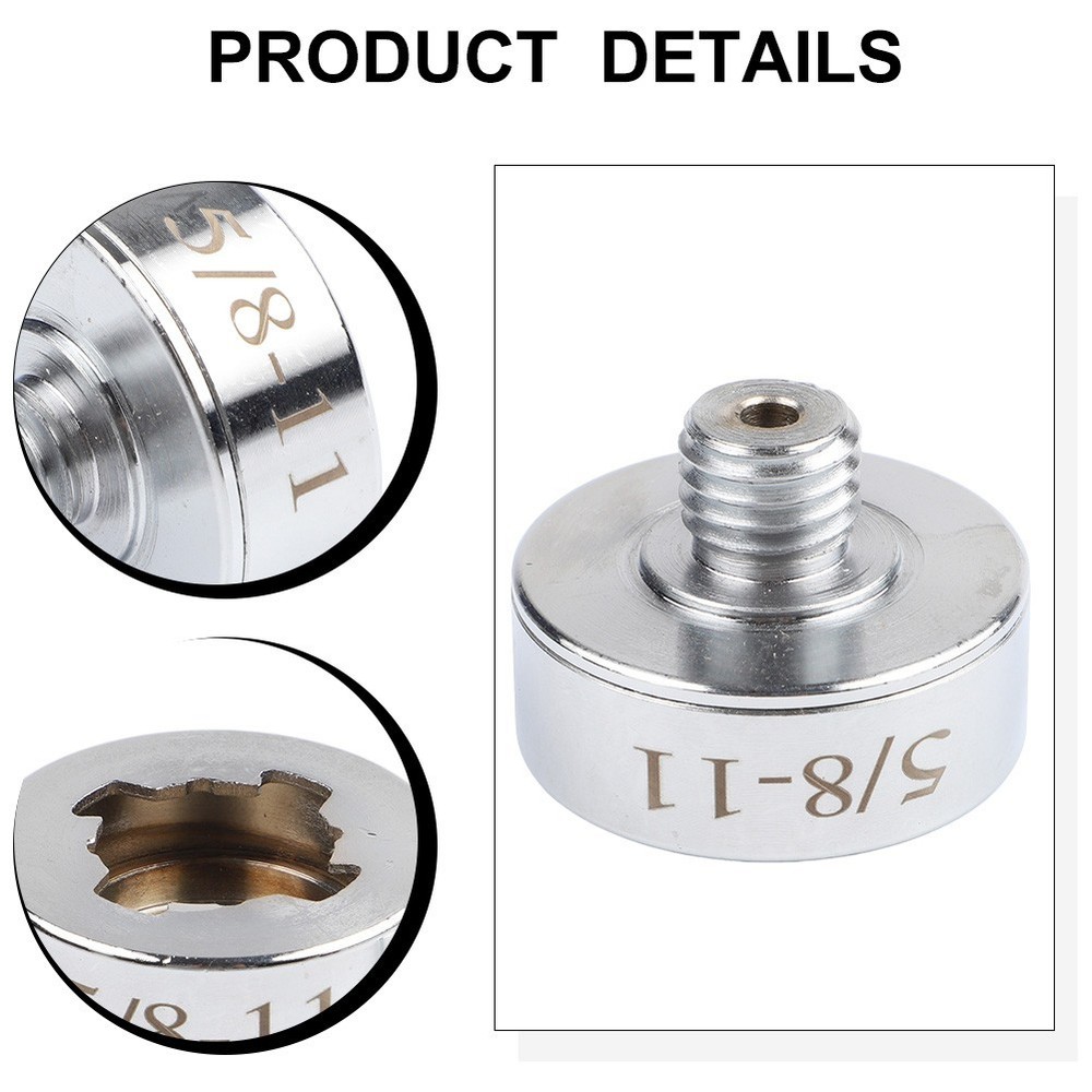 2 Piece 5 8 11 Thread Angle Grinder Adapter Set for XLOCK Tools Stainless