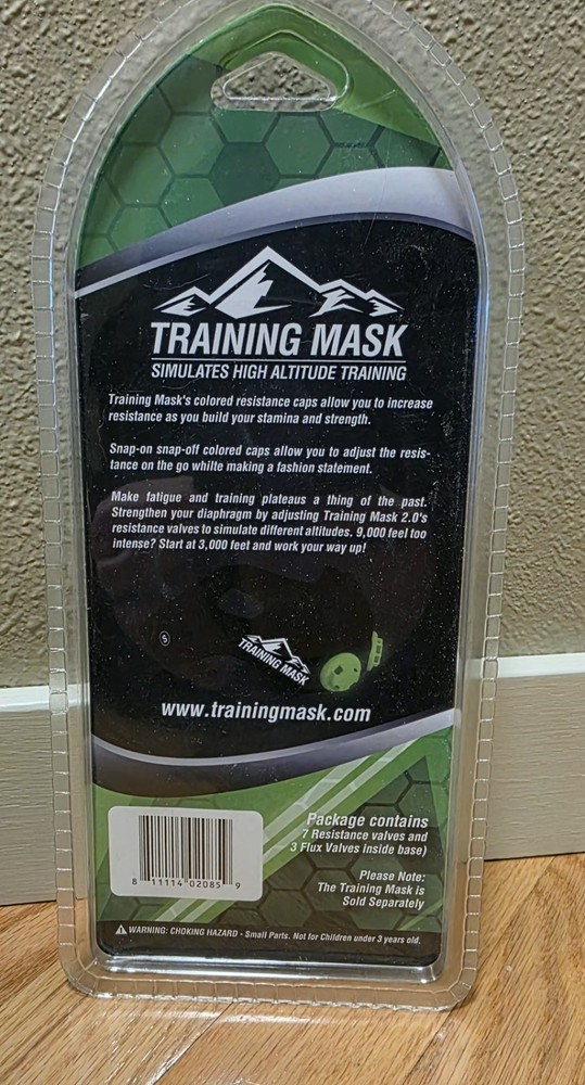 Elevation Training Mask Size M NEW-High Altitude Training Simulation