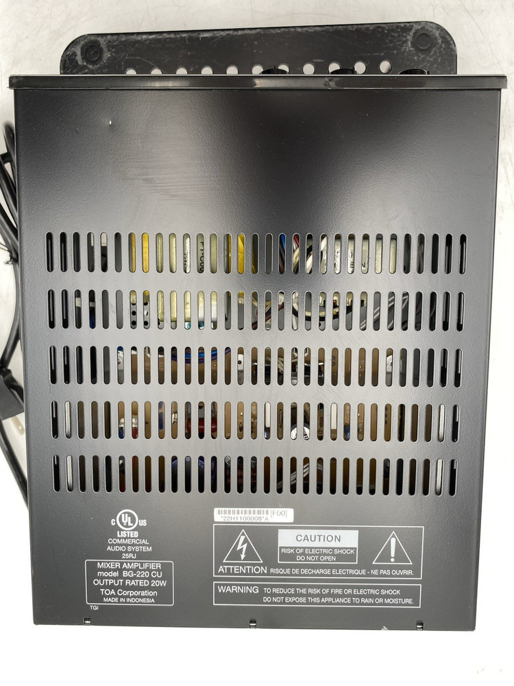 TOA BG-220 CU Mixer Amplifier