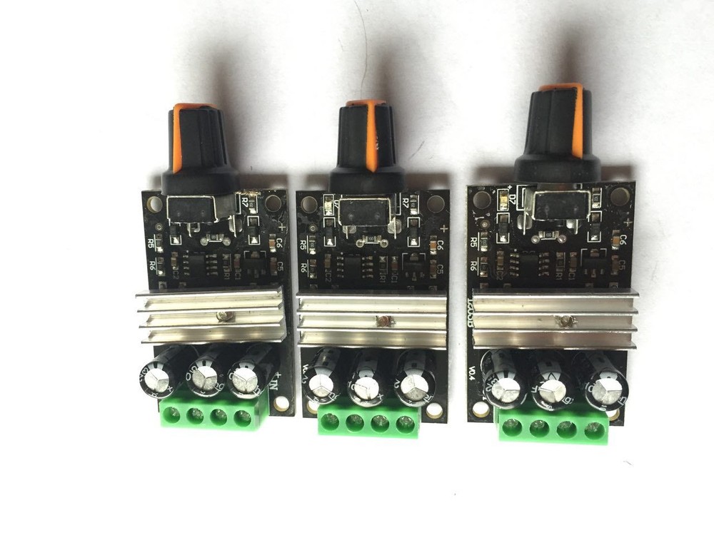3 PCs DC 6V/12V/24V/28V 3A Mini PWM Motor Speed Regulator Controller Switch