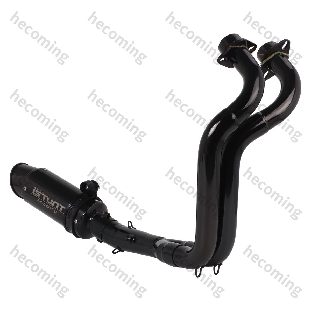 Full Motorcycle Exhaust System Baffle Muffler For Yamaha MT07 FZ07 R7 2022-2023