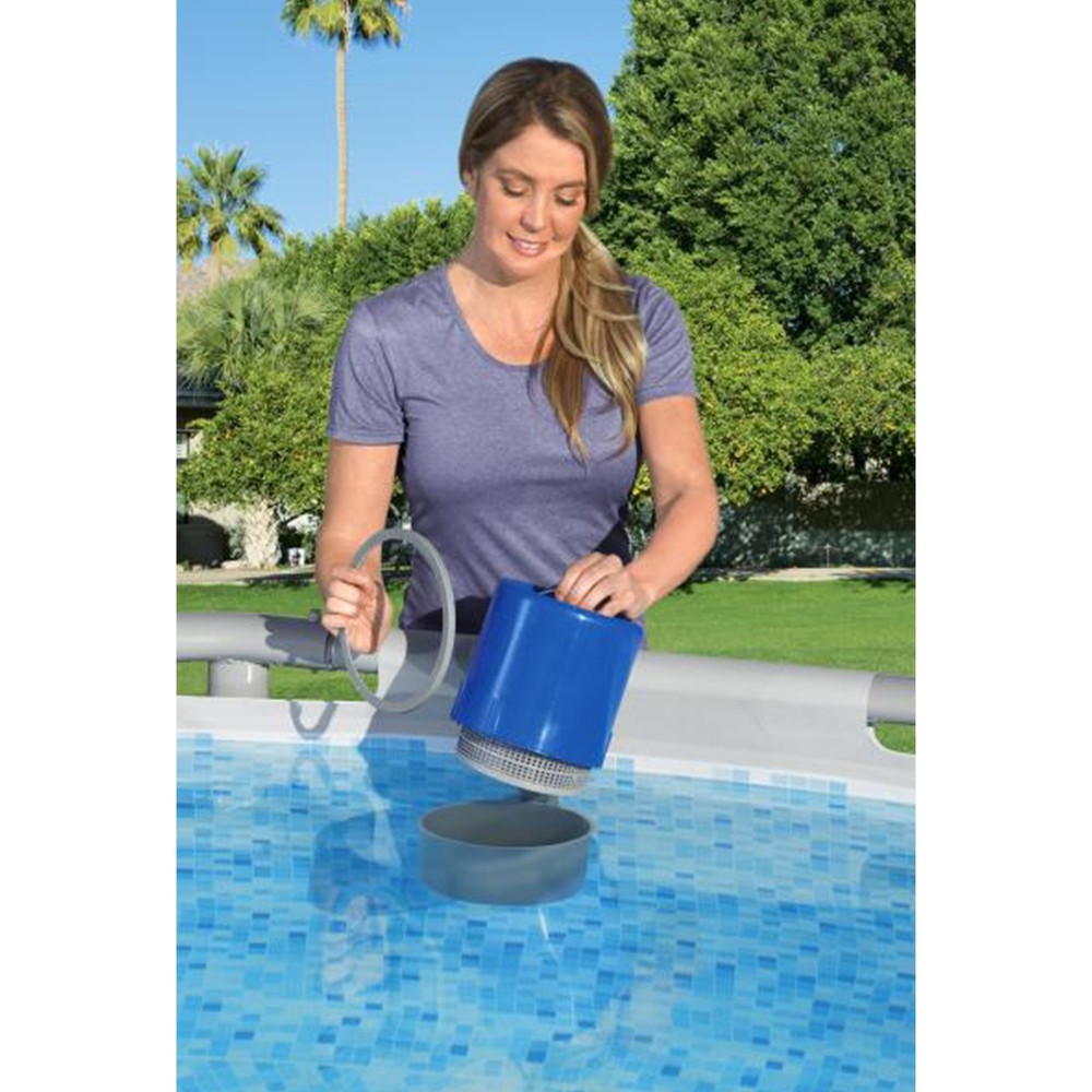 Bestway Flowclear Wall Mounted Automatic Swimming Pool Surface Skimmer, 2 Pack