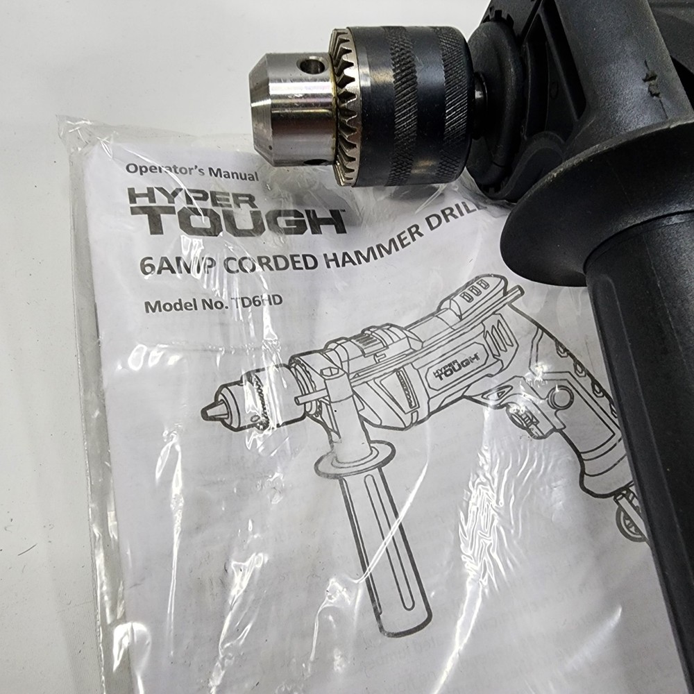 Hyper Tough 6-Amp Hammer Drill Variable Speeds