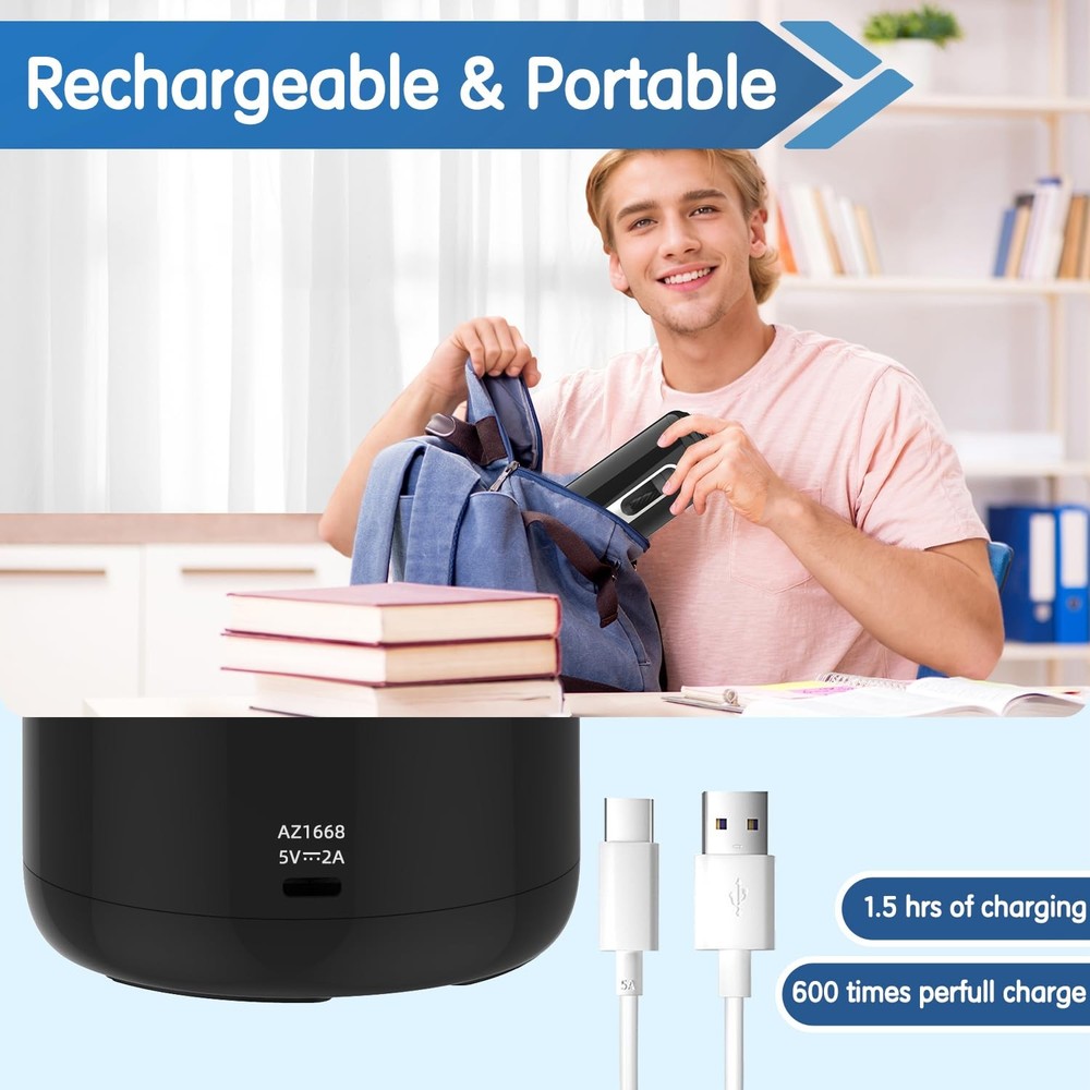 Electric Pencil Sharpener, Fully Automatic Sharpener for Black