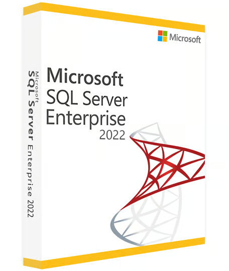MS SQL Server 2022 Enterprise 16 Core Unlimited CALs DVD + COA