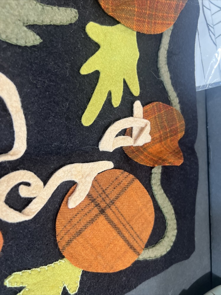 Ginger Sanchez "Gourd Harvest" Wool Embroidery Table Runner Pattern Project