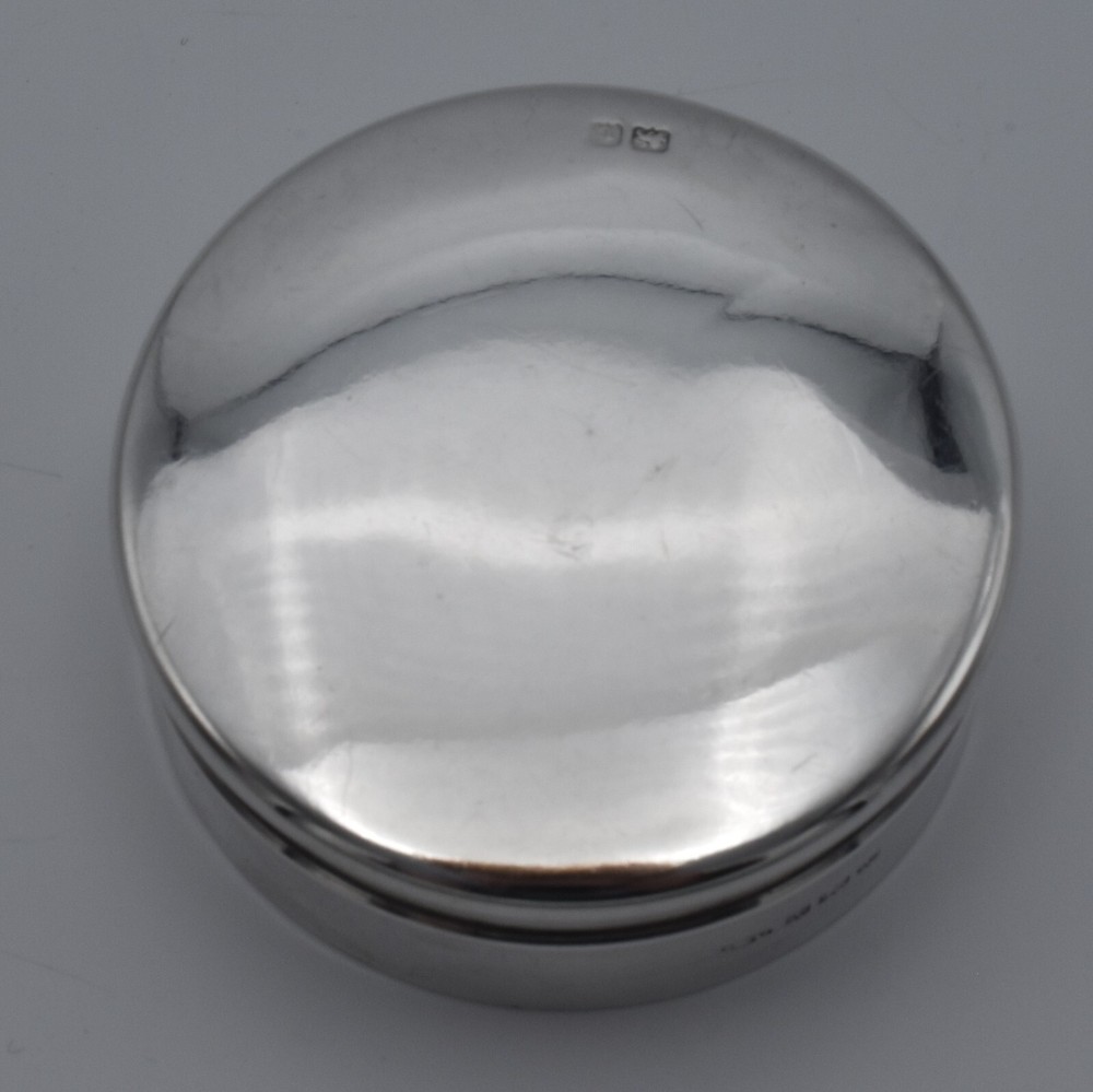 Antique Solid Silver Powder Pot Box Compact 1918