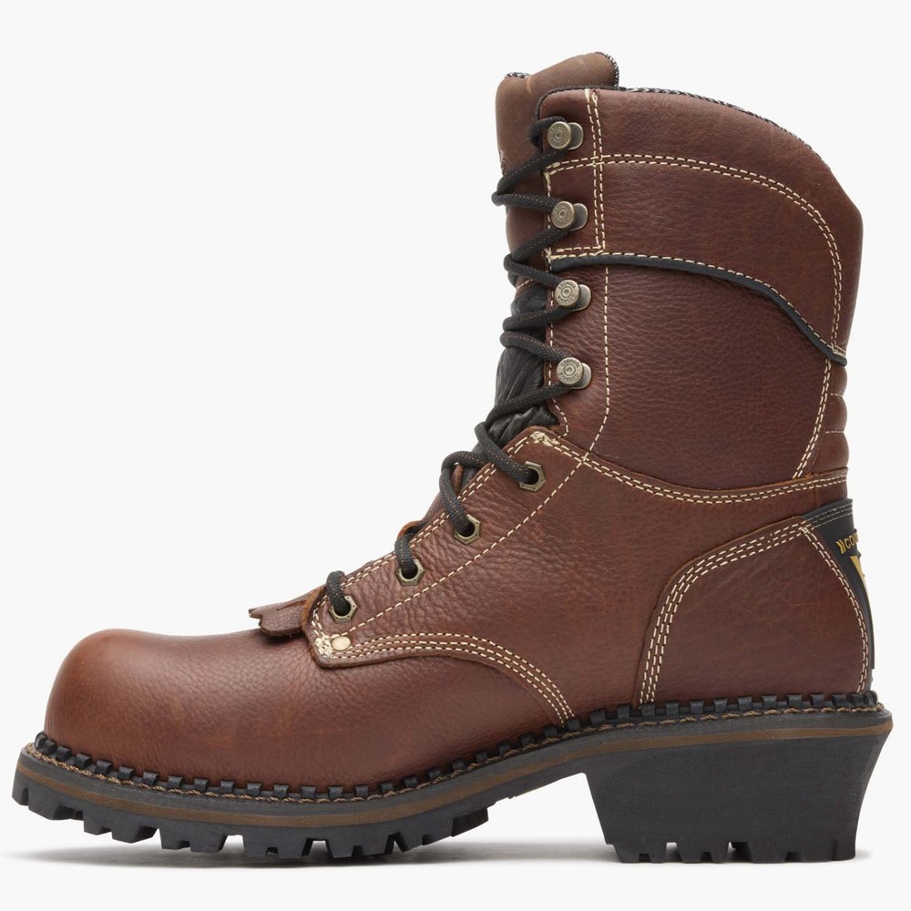 Georgia Boot AMP LT Logger Composite Toe Waterproof Work Boot GB00236 - Durable