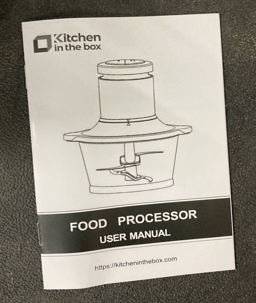 Kitchen in the Box Food Processor, 400W, Meat Grinder & Chopper