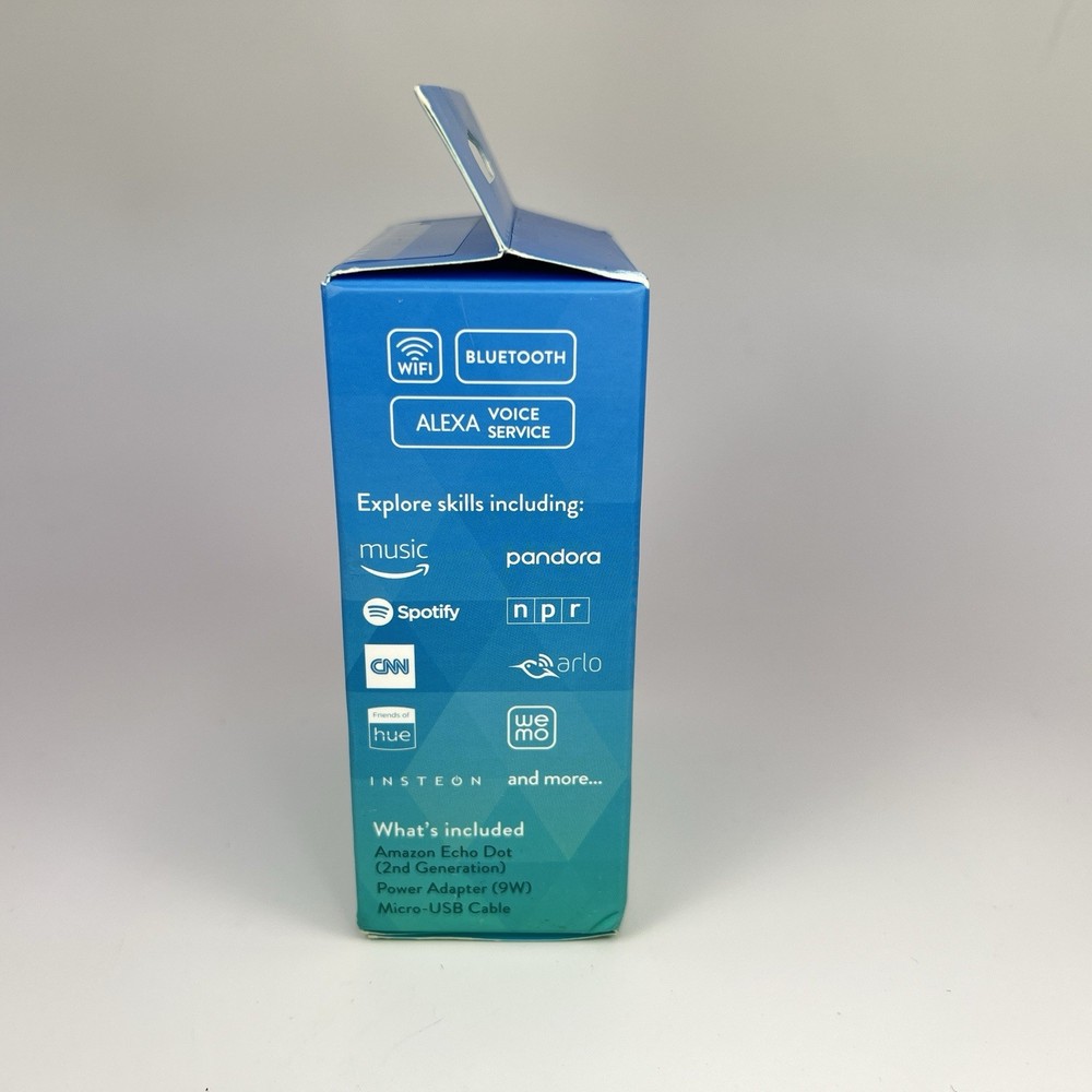 AMAZON ECHO DOT ( 2ND GENERATION) BLACK (2017) NEW