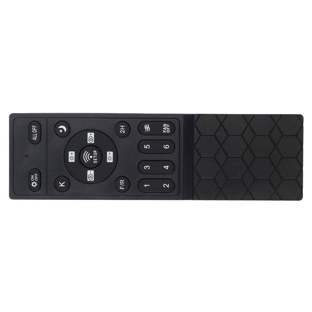 Black Remote Control for Inverter Ceiling Fans 6 Speed Levels Timer Function