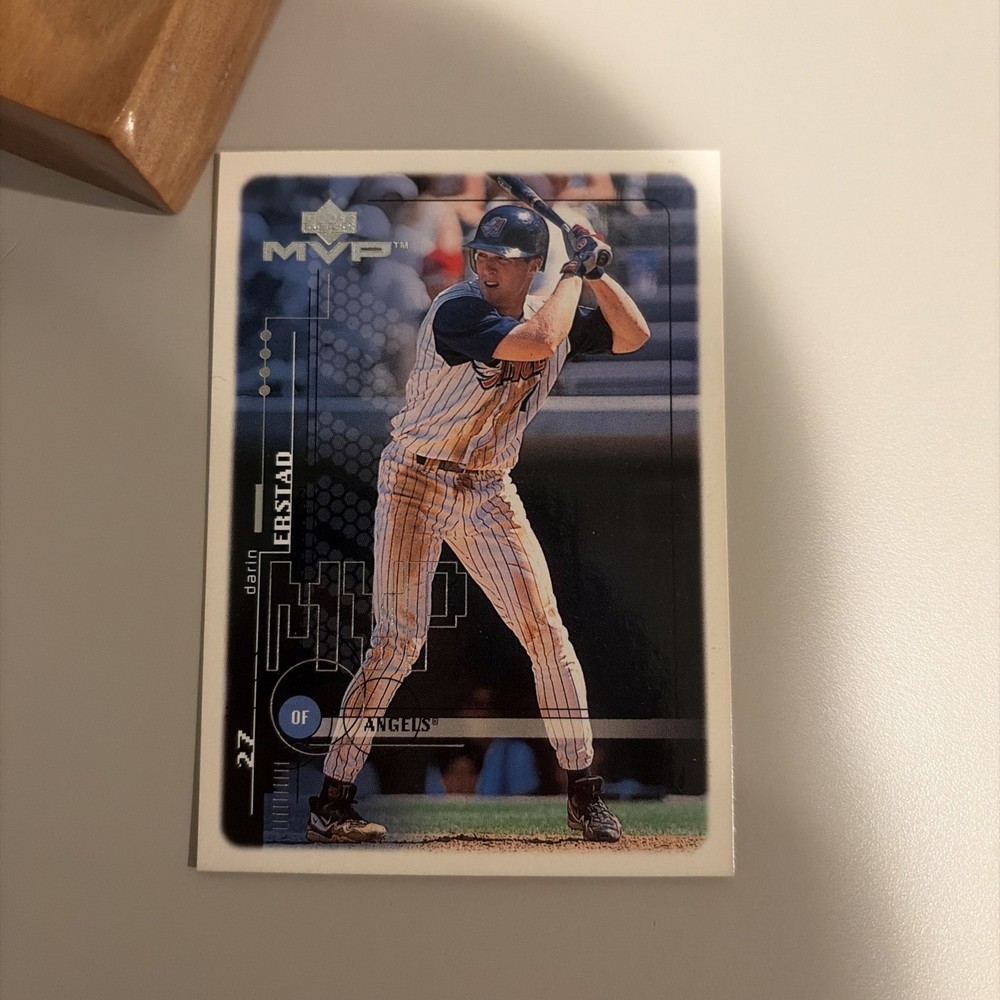 Darin Erstad Signed Autographed Baseball MLB with Upper Deck Card