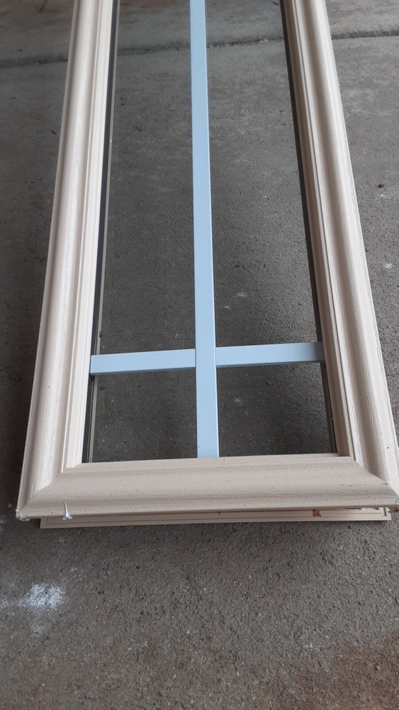 Decorative entryway door window glass replacement kit side lite light