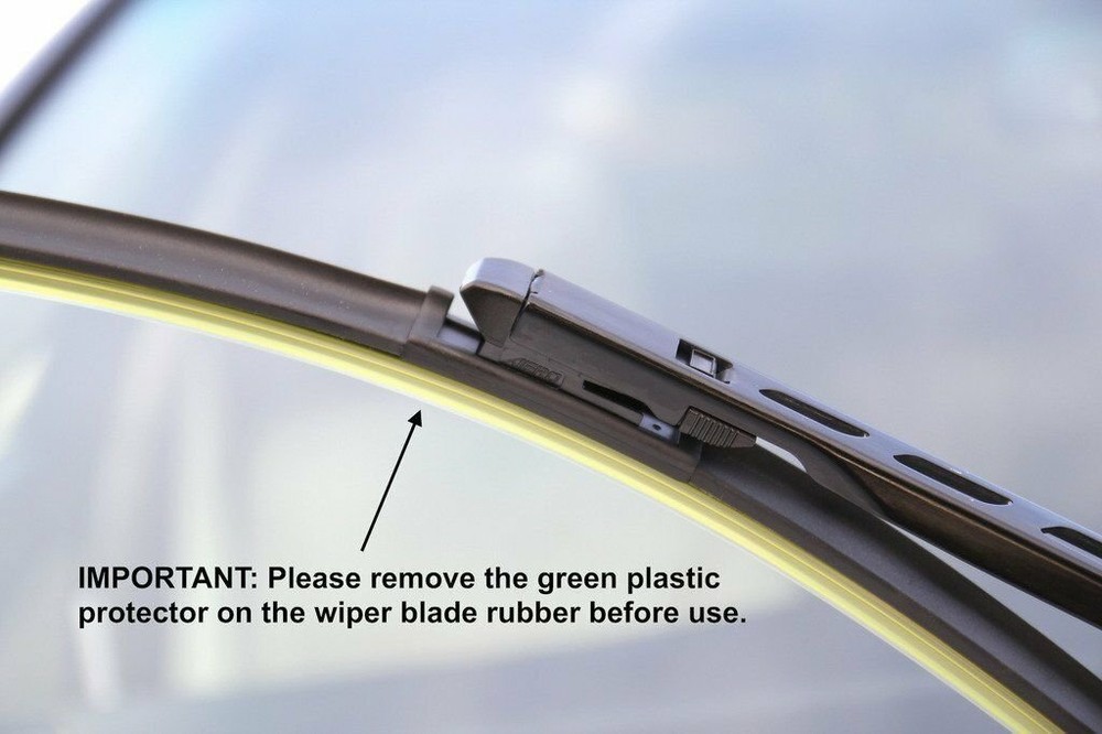 24"+ 18" Inch Windshield Wiper Blades J-hook High Quality Bracketless Frameless