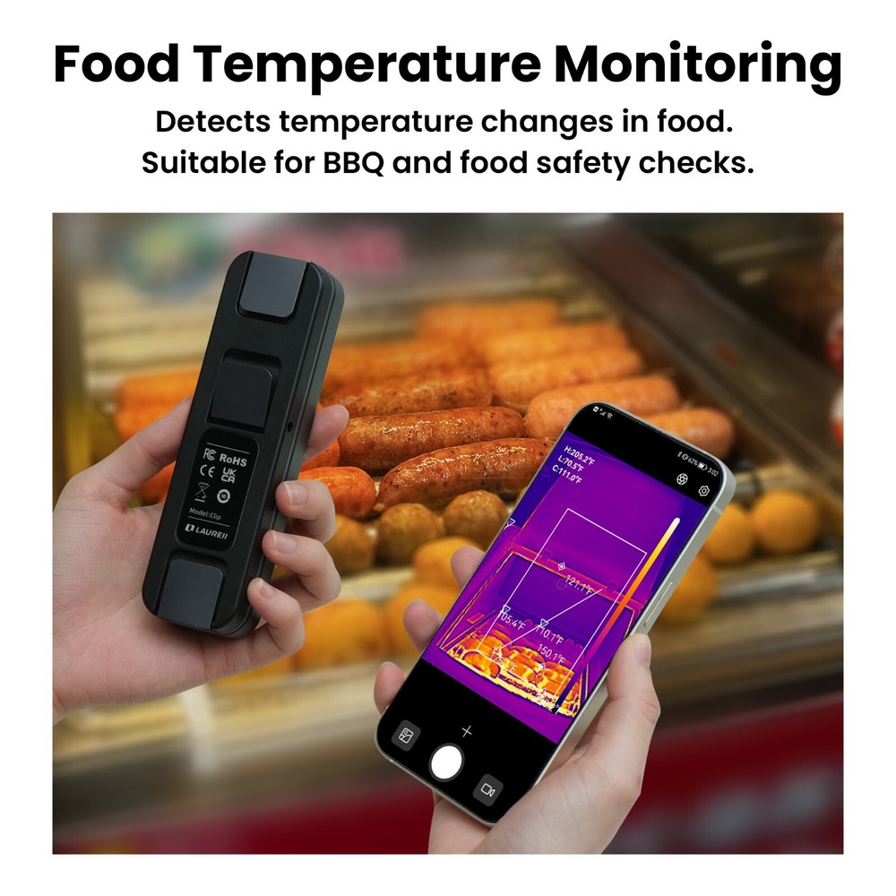 256x192 IR Resolution Thermal Camera Wireless Temperature Imager Camera for iOS