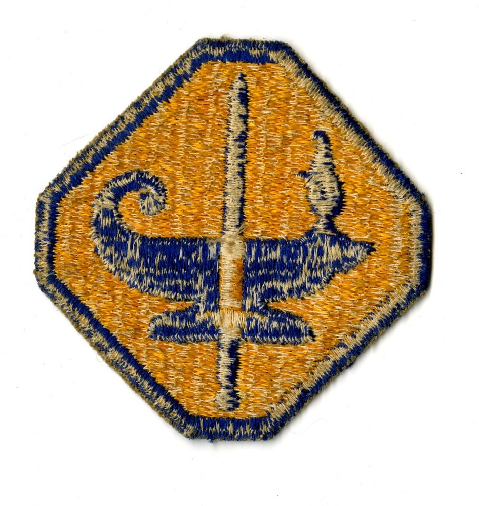 Army Specialized Training Program White Back Patch WWII Vintage