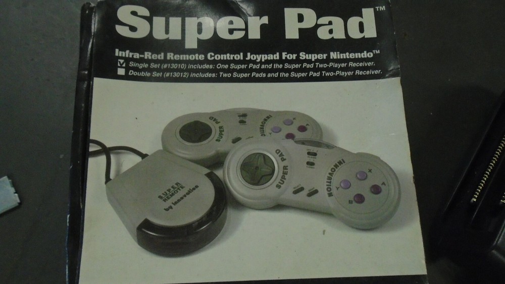 SNES Super Nintendo Infrared Remote Control Pad Controller Wireless Wire less