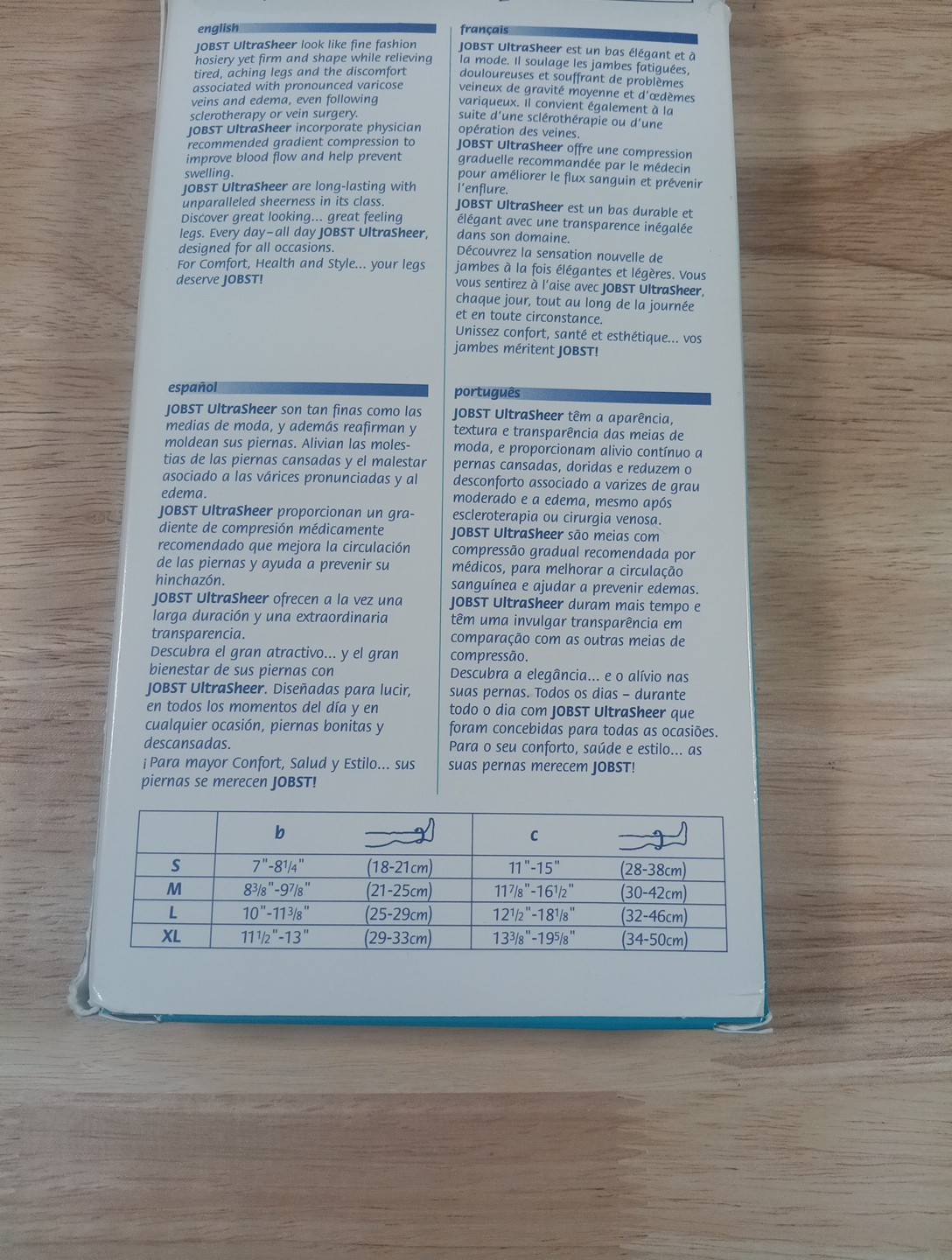 2 Pair Jobst Ultra Sheer Knee High Stockings Size Medium Sun Bronze New Open Box