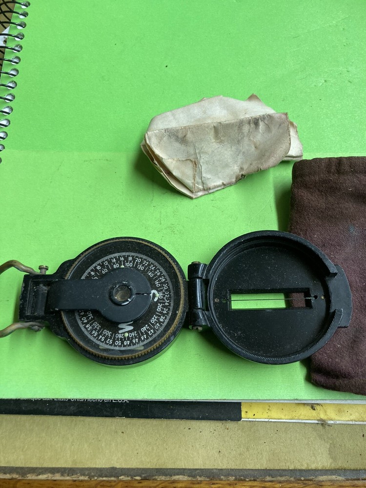 vintage engineer pocket compass