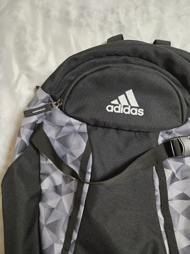 Adidas Backpack Bat Pack Baseball Softball Equipment Black Gray EUC