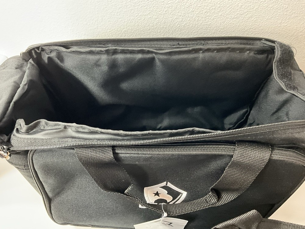 USCCA Range Bag Tactical Duffel Black 600D Carrying Case & Inner Bag Zip Closure