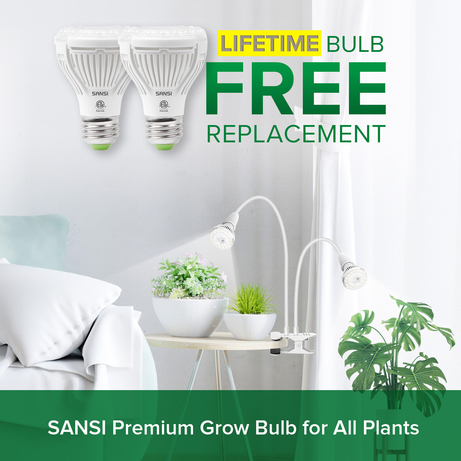 LED Grow Light Plant Growing Lamp Full Spectrum for Indoor Plants Hydroponics