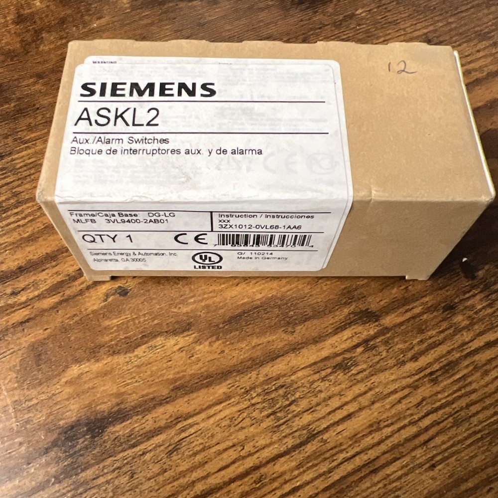 Siemens Circuit Breaker Kit ASKL2 Frame Base NEW
