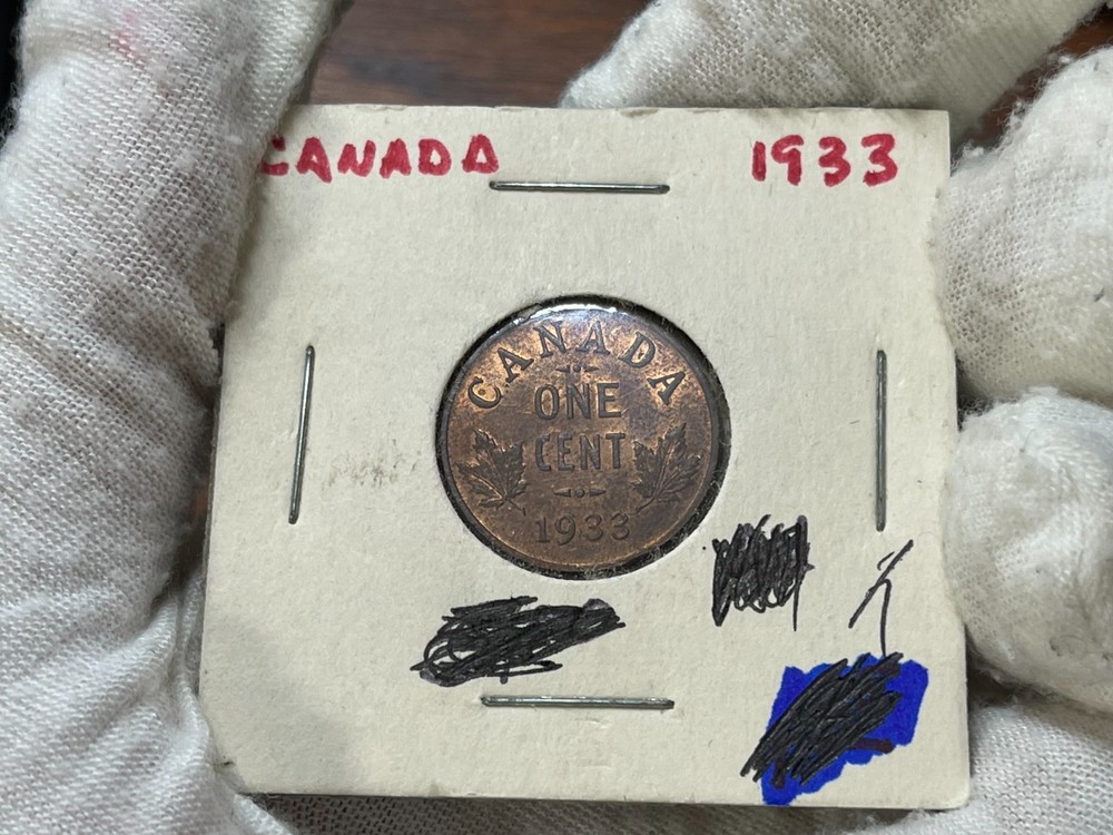 1933 Canada One Small Cent Excellent Condition Better Date High Value