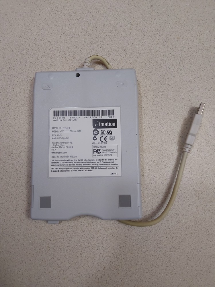 Imation Internal Floppy Disk Drive Model D353FUE Tested