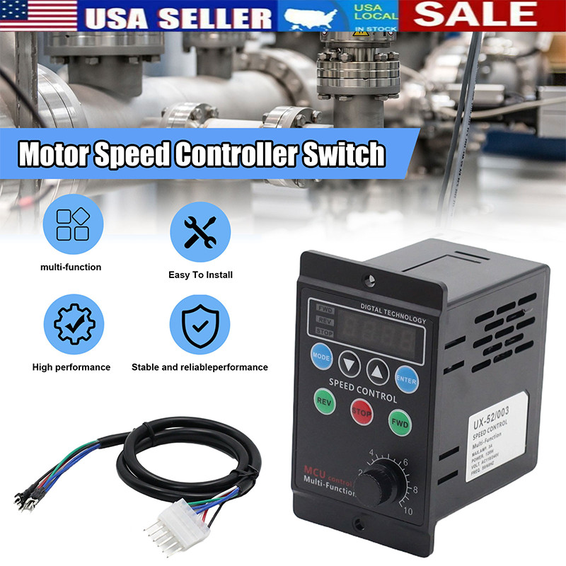 120W 3A AC 110V Digital Motor Speed Control MCU Controller Target Value Settable