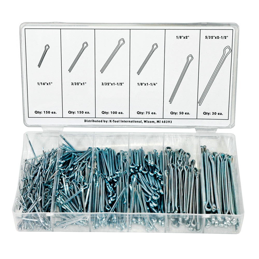 K-Tool 75 555-pc Cotter Pin Assortment (6 sizes)