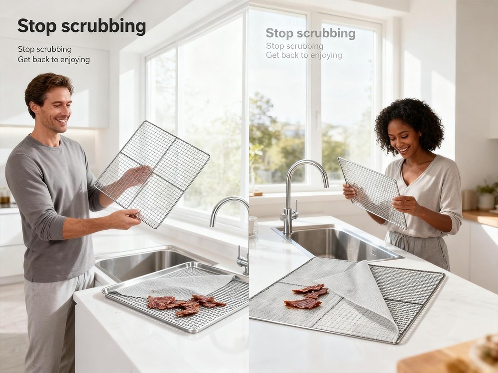 Kispog Silicone Mesh Dehydrator 12x13 inch Rectangular 6 pcs, 12x13-6pcs