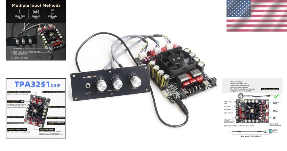 220W per Channel Amp Module - Easy Assemble DIY Audio Solution for Enthusiasts