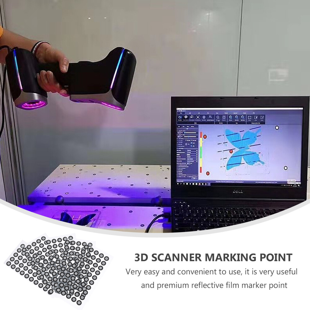 5 Sheets 3D scanner positioning point 3D Scanning Reference Point Wear-