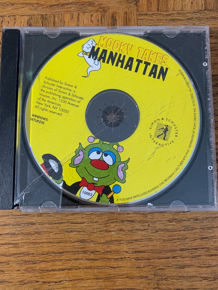 Mooky Takes Manhattan Computer Software PC CD Rom-RARE