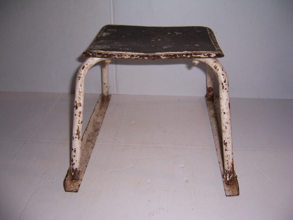 Vintage Metal Kitchen Utility Stool