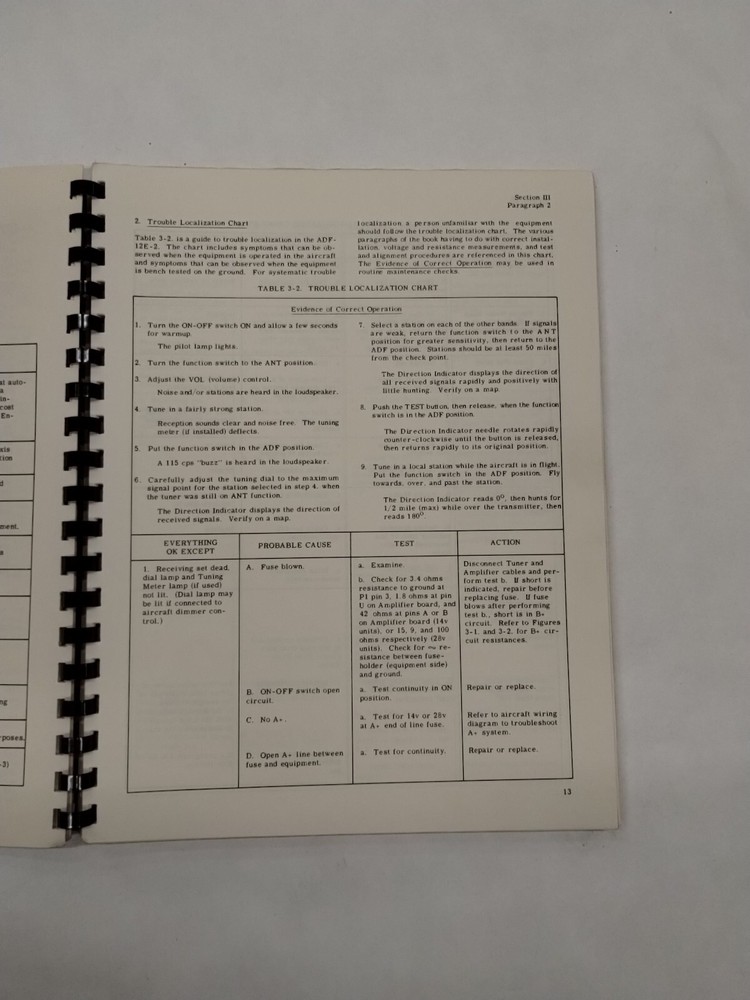Motorola ADF-12E-2 Automatic Direction Finder Maintenance Manual