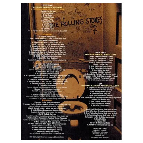 ROLLING STONES / BEGGARS BANQUET SESSIONS (2DVD+1CD)