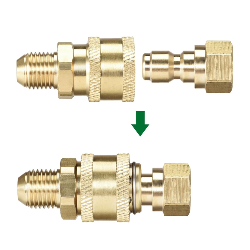 Brass Quick Connect Set M14x1.5 Male & Female Thread